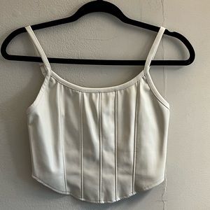 Women’s Leather Crop Top